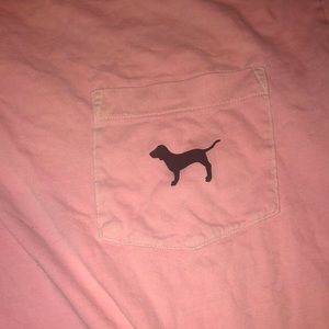 Pink cotton long sleeve tshirt